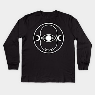 Vesica Piscis White Kids Long Sleeve T-Shirt